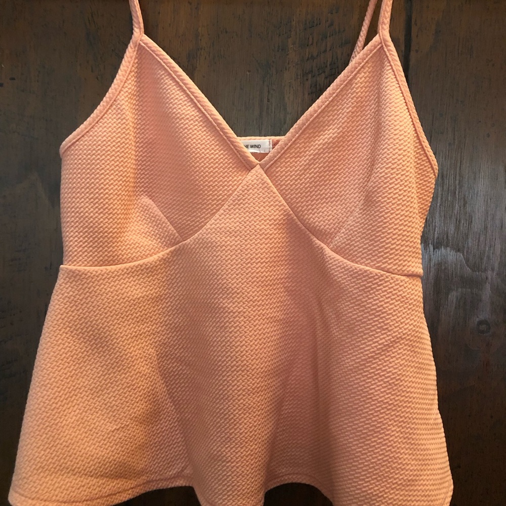 Peach-Pink Crop Top